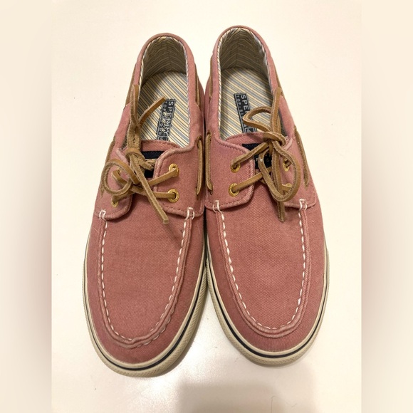 Sperry top-sider women’s Bahama 2-eye pink boat shoe - Picture 1 of 7